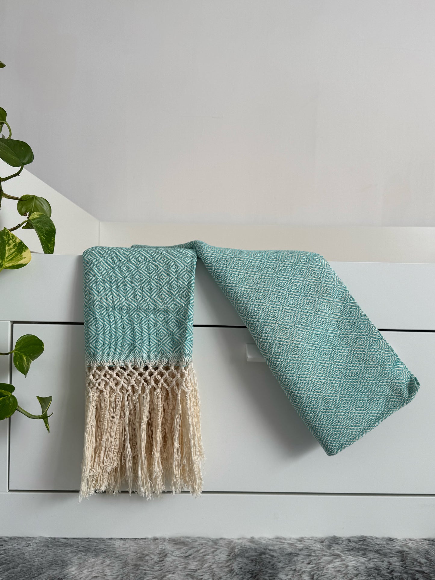 Rebozo de telar base crudo