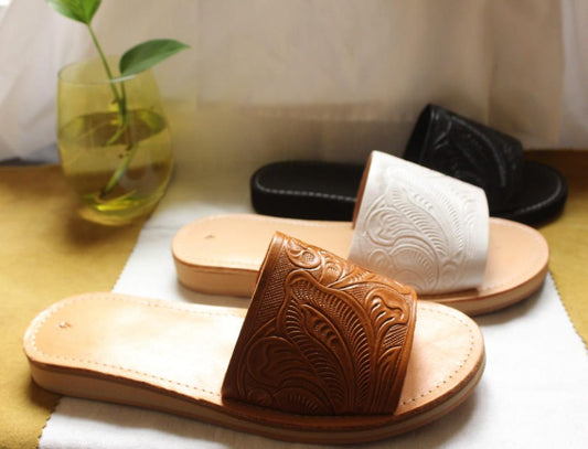 Sandalias de piel